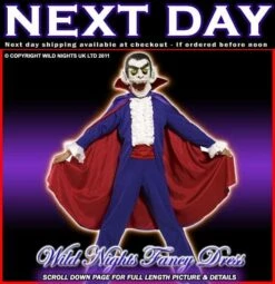 Smiffys Boys Toon Studio Dracula Costume