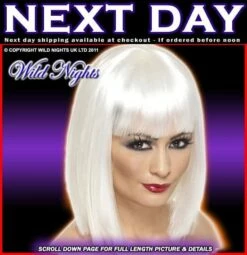 Smiffys FANCY DRESS WIG # 70'S / 80'S GLAM WIG WHITE