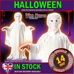 Halloween Child Ghost Robe Costume