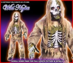 HALLOWEEN FANCY DRESS BOYS SKELETON ZOMBIE SM AGE 3-5