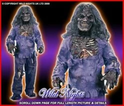 HALLOWEEN FANCY DRESS EVIL LIVING DEAD ZOMBIE BOYS AGE 4-6