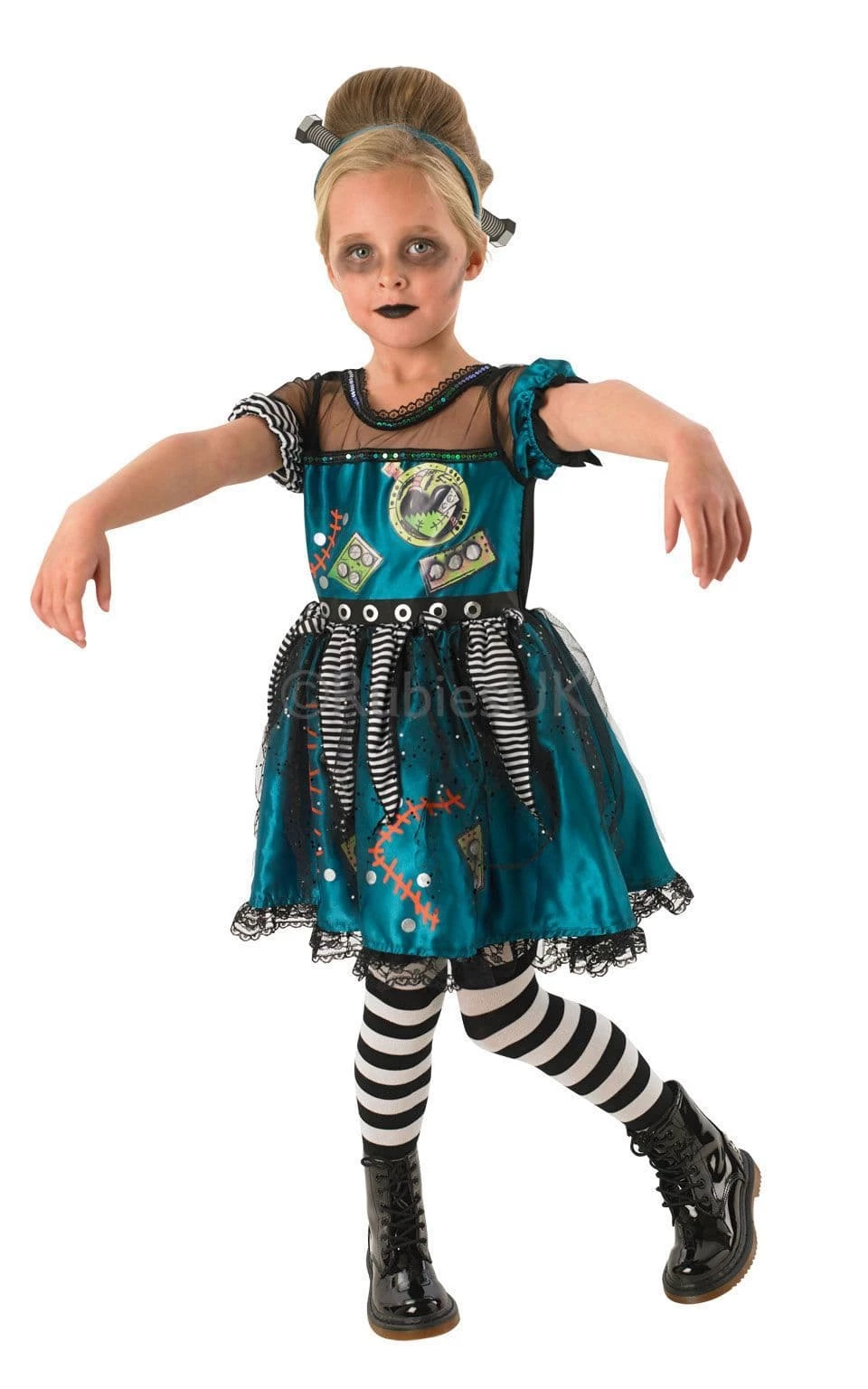 Halloween Frankie Girl Frankenstein Large Age 7-8 1 Halloween Frankie Girl Frankenstein Large Age 7-8