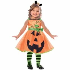 AMSCAN Halloween Girls Cute Pumpkin Costume