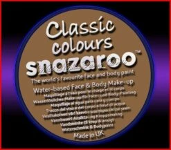SNAZAROO 50 FACE PAINT 18ML POT BEIGE BROWN