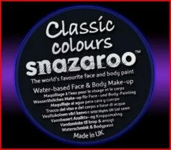 SNAZAROO 50 FACE PAINT 18ML POT BLACK