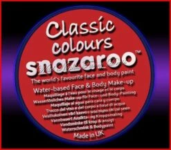SNAZAROO 50 FACE PAINT 18ML POT BRIGHT RED