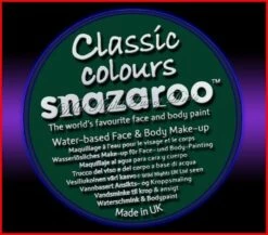 SNAZAROO 50 FACE PAINT 18ML POT DARK GREEN