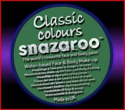 SNAZAROO 50 FACE PAINT 18ML POT GRASS GREEN