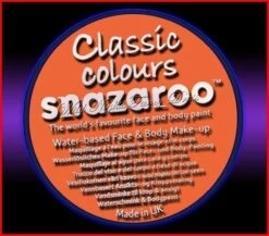 SNAZAROO 50 FACE PAINT 18ML POT ORANGE