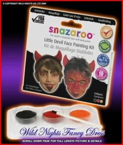 SNAZAROO DEVIL PACK FACE PAINT THEME PACK