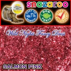 SNAZAROO FACE PAINT GLITTER GEL SALMON PINK 12ML TUB