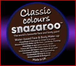 SNAZAROO PROFESSIONAL FACE PAINT 75ML POT DARK BROWN