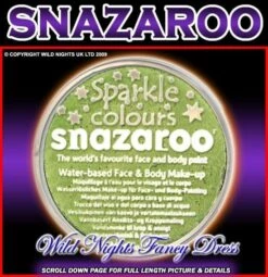 SNAZAROO PROFESSIONAL FACE PAINT SPARKLE GREEN 18ML