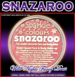 SNAZAROO PROFESSIONAL FACE PAINT SPARKLE SALMON PINK 18ML