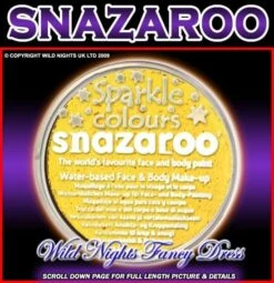 SNAZAROO PROFESSIONAL FACE PAINT SPARKLE YELLOW 18ML