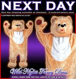 Wicked TEDDY BEAR MASCOT COSTUME FULL BODY ANIMAL